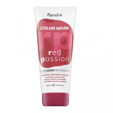 Fanola Color Mask barojoša maska ar krāsu pigmentiem sarkano toņu atdzīvināšanai Red Passion 200 ml