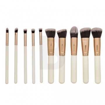 MIMO Makeup Brush Set Kabuki White 10 Pcs