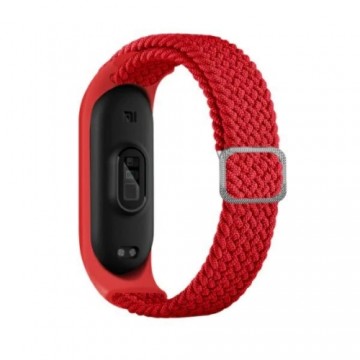 Beline pasek Mi Band 7|6|5 Textile czerwony|red