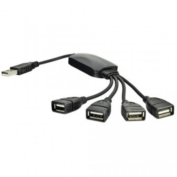 Akyga Hub USB AK-AD-13 2.0 4 ports black 15cm