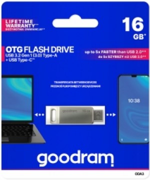 Goodram pendrive 16GB USB 3.2 ODA3 silver