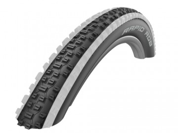 Riepa 27.5" Schwalbe Rapid Rob HS 425, Active Wired 57-584 / 27.5x2.25 White Stripes