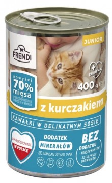 FRENDI Junior with Chicken chunks in delicate sauce - wet cat food - 400g