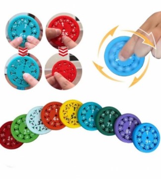 Adar Izglītojoša rotaļlieta (atņemšana/saskaitīšana) Math Fidget Spinner, 9gab. R144235