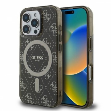 Guess GUHMP16XH4DTEW iPhone 16 Pro Max 6.9" brązowy|brown hardcase IML 4G Background MagSafe