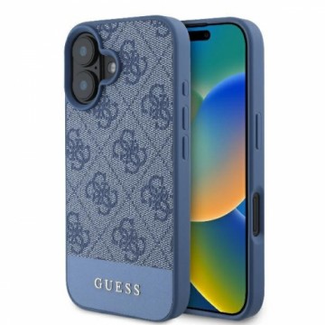 Guess GUHCP16SG4GLBL iPhone 16 6.1" niebieski|blue hardcase 4G Bottom Stripe