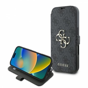 Guess GUBKP16X4GMGGR iPhone 16 Pro Max 6.9" czarny|black book 4G Metal Logo