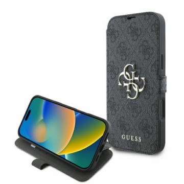 Guess GUBKP16M4GMGGR iPhone 16 Plus 6.7" czarny|black book 4G Metal Logo