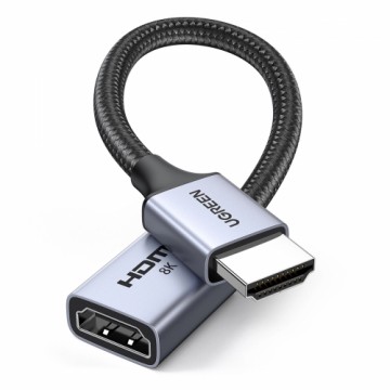 Ugreen HD165 HDMI (Male) | HDMI (Female) 8K Cable 0.15m - Gray