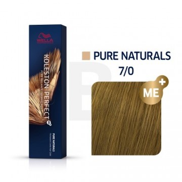 Wella Professionals Koleston Perfect Me+ Pure Naturals profesionāla permanentā matu krāsa 7|0 60 ml