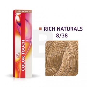 Wella Professionals Color Touch Rich Naturals profesionālā demi-permanentā matu krāsa ar daudzdimensiju efektu 8|38 60 ml