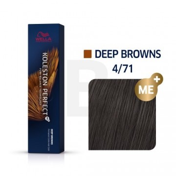 Wella Professionals Koleston Perfect Me+ Deep Browns profesionāla permanentā matu krāsa 4|71 60 ml