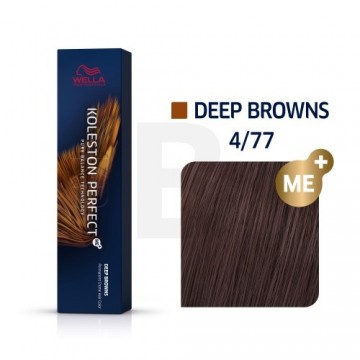 Wella Professionals Koleston Perfect Me+ Deep Browns profesionāla permanentā matu krāsa 4|77 60 ml