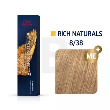 Wella Professionals Koleston Perfect Me+ Rich Naturals profesionāla permanentā matu krāsa 8|38 60 ml