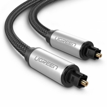 UGREEN AV108 Toslink Audio optical cable, braided aluminium, 2m (silver)