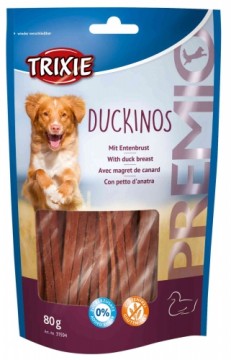 Лакомство для собак : Trixie Premio Duckinos, 80 г.