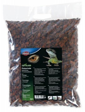 Litter and substrates for reptiles : Pine bark, natural terrarium substrate, 10 l. : Pine bark mulch.