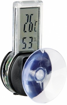 Termometrs terrarijam : Trixie &quot;SP&quot; Digital thermo:|hygrometer with suction pad, 3 × 6 cm