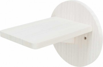 Wall mount for nail sharpening posts : Trixie Climbing step for wall, pine wood, ø 19 × 22 cm, white