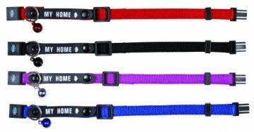 Kakla siksna kaķiem : Trixie Cat collar with address tag, nylon, 1 gab