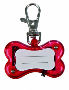 Medallions and address tags : Trixie Safer Life Flasher for Dogs 4.5*3 cm red