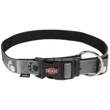 Kakla siksna : Trixie Silver Reflect collar, XS–S: 22–35 cm|15 mm, black|grey