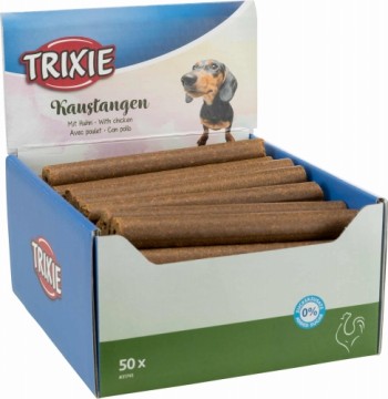 Gardums suņiem : Trixie Chewing sticks with chicken, 65 g * 50 gab