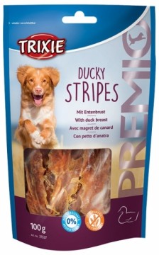 Gardums suņiem : Trixie Premio Ducky Stripes, 100g.