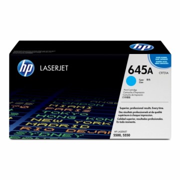 Оригинальный тонер HP 645A Циановый