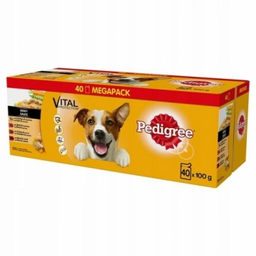 Влажный корм Pedigree Vital Protection Курица индейка Телятина Говядина Растительный Морковь 40 x 100 g