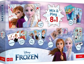 TREFL FROZEN 8in1 Mix&play galda spēļu komplekts