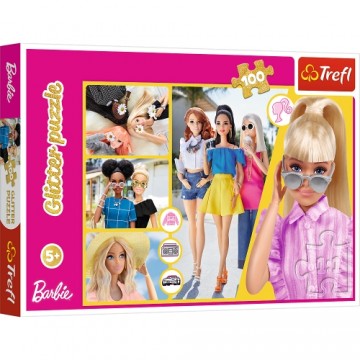 TREFL BARBIE Пазл с блестками, 100 шт.