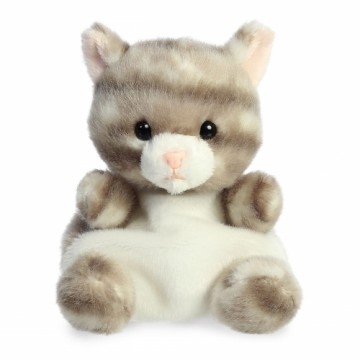 AURORA Palm Pals Mīkstā rotaļlieta Grey Tabby Cat, 11 cm