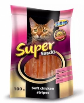 HILTON Soft chicken stripes - cat treats - 100g