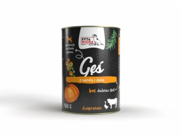 SYTA MICHA Goose with beef, apricot and pumpkin - wet dog food - 400g