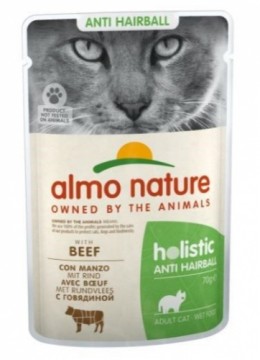 ALMO NATURE Hairball - wet food for adult cats - beef - 70g