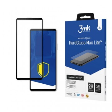 Sony Xperia 10 III 5G Black - 3mk HardGlass Max Lite™ screen protector