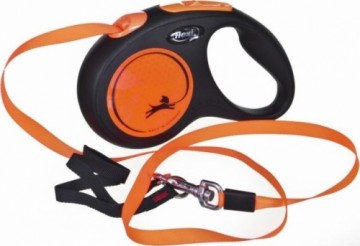 Trixie Flexi Automatic leash NEW NEON tape M 5m orange