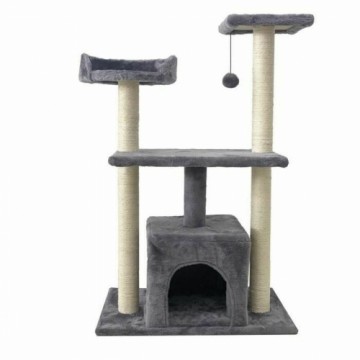 Bigbuy Pets Skrāpējams Paklājiņš Kaķiem Romy Pelēks Ø 7 cm 60 x 40 x 25 cm