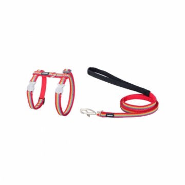 Упряжь для собак Red Dingo Rainbow 21-35 cm Красный Разноцветный