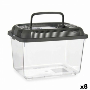 Fish tank With handle Large Grey Plastic 7 L 20 x 20 x 30 cm (8 Units)