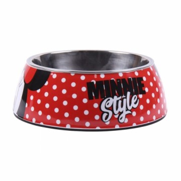 Suņu barotava Minnie Mouse 760 ml Melamīna Metāls Daudzkrāsains