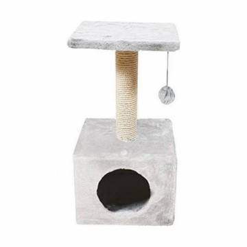 Scratching Post for Cats Nayeco Savanna 60 x 30 x 30 cm Light grey (60 x 30 x 30 cm)