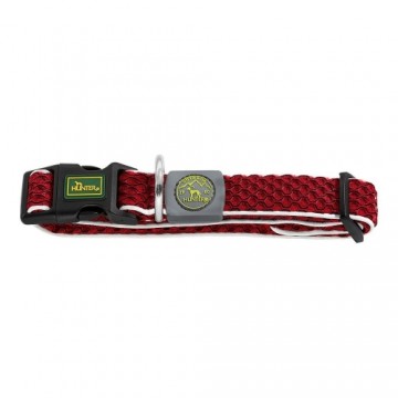 Dog collar Hunter Basic Thread Red 12 (33-50 cm)