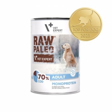 Vetexpert RAW PALEO Adult Monoprotein Cod - wet dog food - 400 g