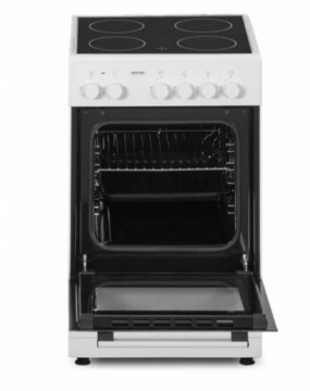 Electric cooker with vitroceramic hob MPM-53-KEC-37 Black and white