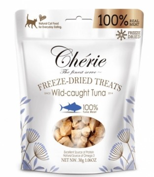 CHERIE Freeze-dried wild tuna chunks - cat treats - 30g