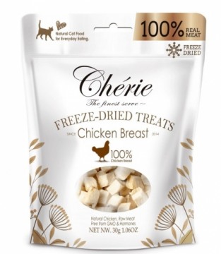 CHERIE Freeze-dried chicken fillet pieces - cat treats - 30g