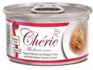 CHERIE Tuna with salmon mix in gravy - wet cat food - 80g