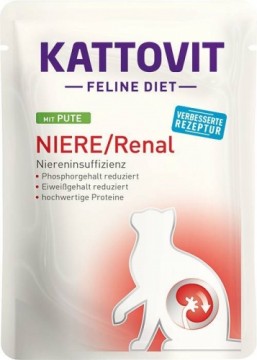 KATTOVIT Feline Diet Niere/Renal Turkey - wet cat food - 85g